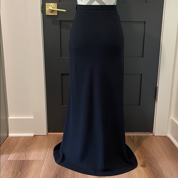 Ralph Lauren Classic Long Black Maxi Skirt With Pockets Size 8 - Picture 4 of 6